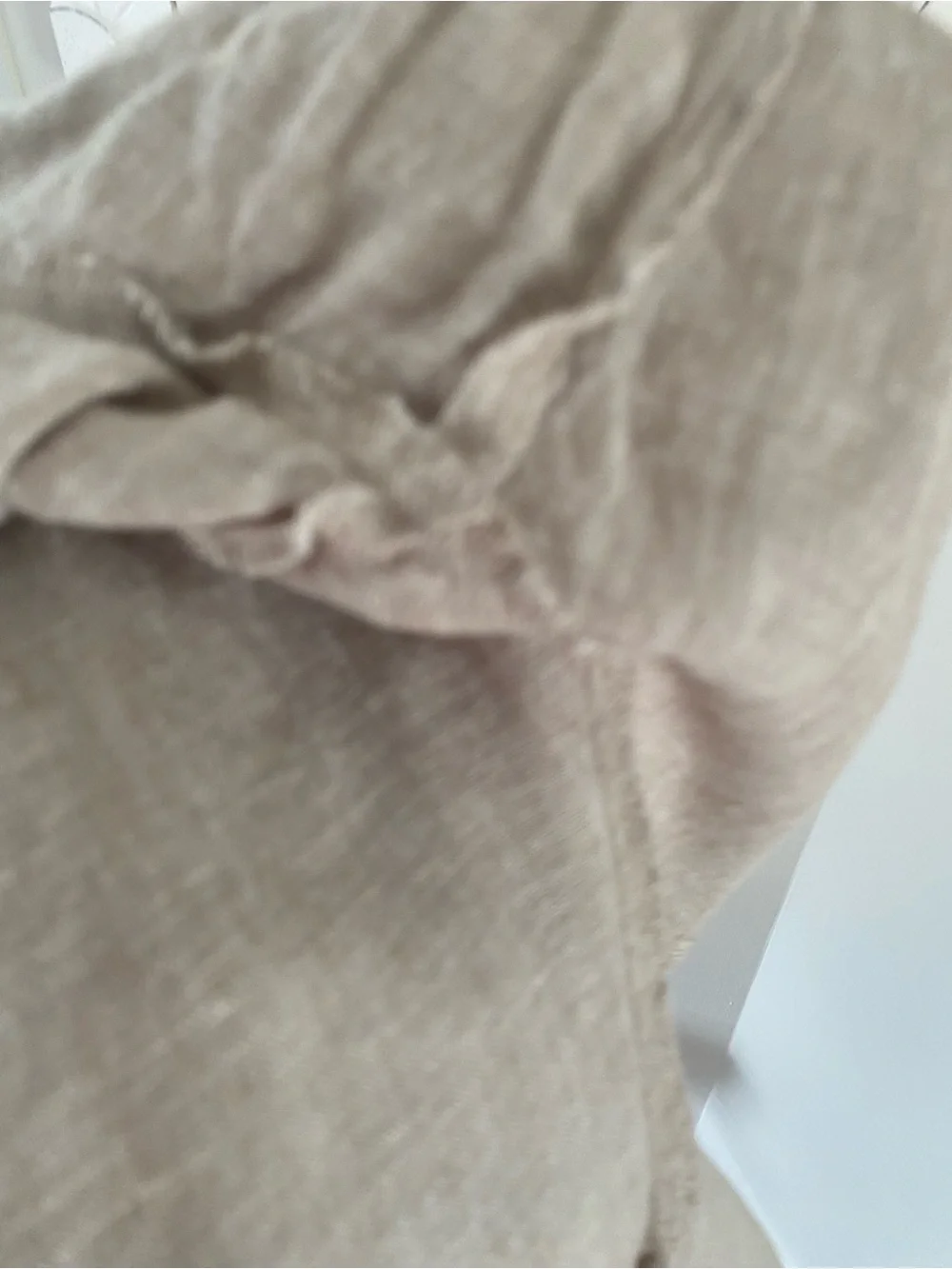Quince 100% Linen Pull-On Pants L Flax Natural Boho Beach Sustainable Coastal